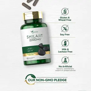 Non-GMO Gluten Free Shilajit Capsules 2000mg 90 Health Wellness Shilajit Capsule