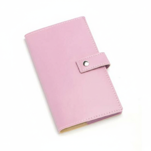 Libreta de direcciones rosa A6 con cierre a presión para almacenamiento organizado de contactos - Product Image 2