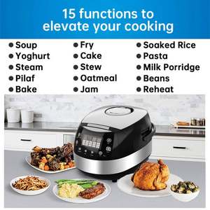 Electrodomésticos, Olla Arrocera Grande de 5l, Inteligente, Multifuncional, Automática, Eléctrica, Digital, con Función para Mantener el Arroz Caliente - Product Image 3