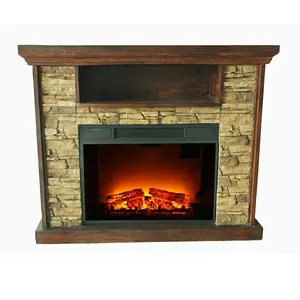 2 Sided 220v-240v Cheap Polystone Mantel Electric Fireplace