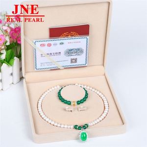 Natural Pearl Necklace Chalcedony Beads Imitation Chalcedony Egg Surface Pearl Necklace Mother's Gift for <strong>Elders</strong> Mother's Day - Product Image 4