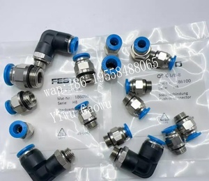 Conector de Empuje Tipo L Original FESTOs QSL-6HL 153066, Equipo de Automatización, Tubo de Aire de 6 mm - Product Image 1