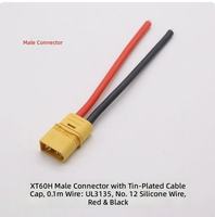 Câble de connexion de batterie personnalisé XT60 XT60H XT30 XT90, faisceau de câbles en silicone pour drone RC, alimentation LiPo, OEM ODM