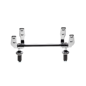 Bisagras fijas para asiento de inodoro, cromadas, 20,5 cm de longitud, para una instalación segura - Product Image 1