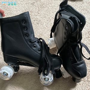 Pattini Quad a quattro ruote per adulti a doppia fila per ragazze da uso esterno per adolescenti con pattini a rotelle colorati vegani - Product Image 6