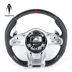 Volante de Fibra de Carbono LED para Benz Clase A, E, S, C, <span class=keywords><strong>G</strong></span>, W205, W204, W212, W211, W213, E300, W218, W222, Actualización de Modelo Antiguo a Nuevo - Product Image 1