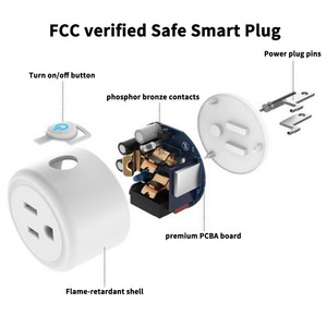Smart Wifi Socket Us <b>Plug</b> 10A 16A With Power Metering <b>Remote</b> Voice Control Tuya Smart Life Home Automation - Product Image 3