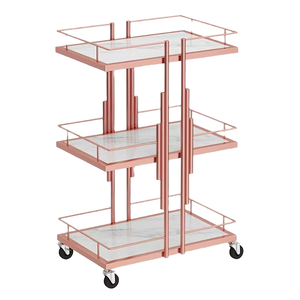 Carrito de Peluquería con Ruedas, Carrito de Metal para Salón de Belleza, en Oferta - Product Image 3