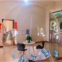 Dôme à bulles gonflable extérieur magnifique avec souffleur, tente transparente pour hôtel, camping, mariage, présentation de produits