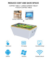 Table de jeu interactive numérique à écran tactile de 75 pouces personnalisée PC de divertissement intelligent avec écran LCD pour usage industriel
