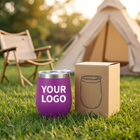 Gobelet à café en acier inoxydable écologique sans BPA de 360 ml, bouteille d'eau isolée sous vide portable, gobelet pour le camping en plein air