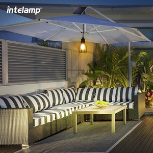 Intelamp 야외 방수 태양 케이지 조명 금속 장식 펜던트 조명 교수형 정원 랜턴 - Product Image 5