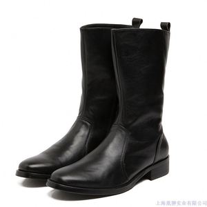 Botas de Hombre para Invierno y Otoño, Impermeables, de Cuero Vacuno, Estilo Chukka/Tooling, con Aumento de Altura - Product Image 2