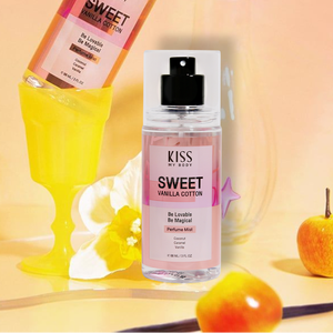 Brume parfumée Kiss My Body, vanille douce et coton, 88 ml, parfum longue tenue 8 heures, senteur délicate qui fait un effet magique. - Product Image 4