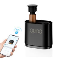 Diffuseur d'arômes intelligent avec horloge, affichage unique, design de table en plastique, sans eau, pour huiles essentielles, système biphasique 1 an pour maison et hôtel