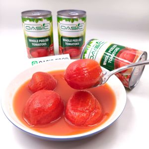 Pasta de Tomate Pelado en Salmuera, Sabor Dulce, Halal, de la Mejor Calidad, en Lata, en Tambor, OASIC - Product Image 2