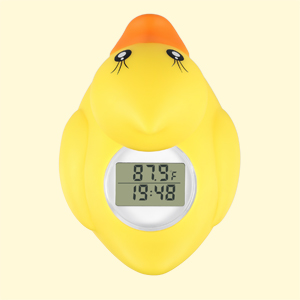 Factory Waterproof Silicone Yellow Duck Floating Toy Digital Baby <b>Bath</b> Thermometer - Product Image 2
