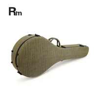 STD-R66 Rm arc-en-ciel accessoires d'instruments de musique coque rigide étui de guitare étui de banjo à 5 cordes vitrine banjo