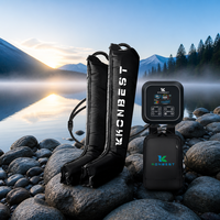 Masseur de jambes à compression d'air rechargeable professionnel, bottes à pompe DVT pour soulager l'œdème et prévenir les caillots sanguins