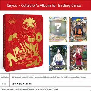 KAYOU Gioco di Carte Anime Originale <span class=keywords><strong>Shippuden</strong></span> [Album da Collezione con Angoli Arrotondati e Copertina Rigida] 20 Pagine per Album 4 Pannelli - Product Image 3