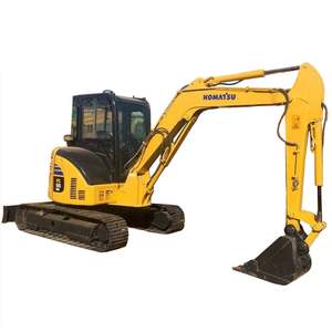 Máquinas de Ingeniería para Construcción de Carreteras de Segunda Mano de Alta Calidad, Excavadora Komatsu Usada Pequeña PC 56 de 5 Toneladas, Miniexcavadora PC55 - Product Image 1