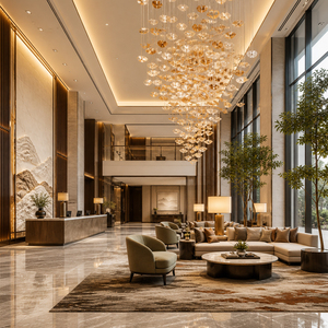 Hospitality Interior Decor Solutions <b>Wall</b> Art Furnishings Lighting <b>Mirror</b> <b>Set</b> for Hotel Lobby Guest Room Corridor Custom Design - Product Image 1