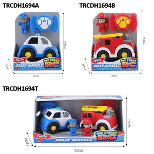 Il Mio Primo Set di Veicoli RC Jolly Wheels 2.4G per Servizi Urbani: Auto della Polizia e Camion dei Pompieri con Luci e Suoni per Neonati e Bambini - Product Image 6