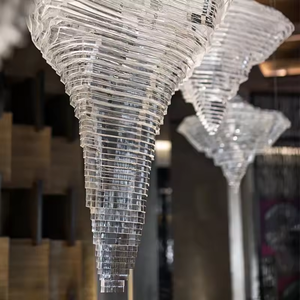 Candelabro de piña de diseño danés moderno de círculo grande, techo de lujo para vestíbulo de hotel, ingeniería de Villa - Product Image 5