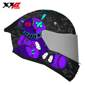 Casques de moto intégraux NEUFS avec grand spoiler, double visière, boucle à dégagement rapide, tailles S-XXL, XXP VINDICATOR VOOXOO DOT ABS - Product Image 5
