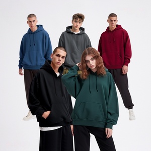 Sudadera con Capucha <span class=keywords><strong>Rampo</strong></span> para Hombre, Otoño Invierno, Forro Polar, con Bolsillo, Corte Holgado, Color Sólido, Básica - Product Image 2
