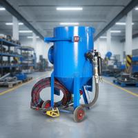 Certificat CE Utilisation durable Pot d'équipement de sablage antirouille portable Pot de soufflage de sable à haute pression pour l'industrie