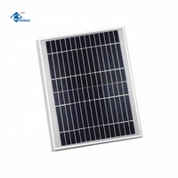 Panneau solaire en verre laminé de sécurité 10W, module de panneau solaire en verre composite 15V, panneaux solaires en verre transparent, chargeur ZW-10W-15V