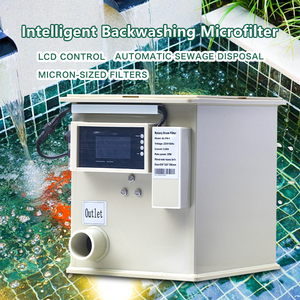 Máy lọc trống quay PP giá nhà máy QihangRAS 5m3/h 75W dùng cho ao cá Koi & bể cá cảnh - Product Image 4