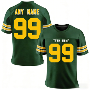 Maglia da Calcio Unisex OEM a <span class=keywords><strong>Maniche</strong></span> <span class=keywords><strong>Corte</strong></span>, Kit da Football Americano Traspirante, Stampato, Anti-umidità, Antibatterico, Taglie Grandi - Product Image 3