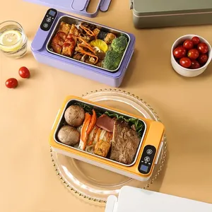 Wholesale Portable New Wireless Heating <b>Lunch</b> <b>Box</b> Rechargeable Insulated Food Warmer Container <b>for</b> Home and Outdoor Use - Product Image 1