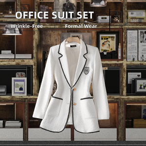 OMMiZ, superventas, chaqueta Formal cómoda para oficina para mujer, traje de abrigo informal con forro de poliéster antibolitas y anticontracción - Product Image 2