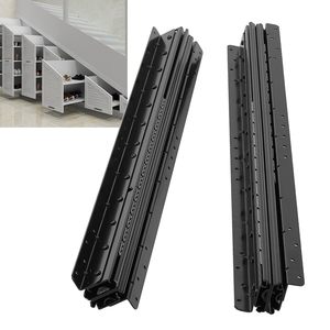 Glissières de tiroir télescopiques modernes à extension complète, 3 sections, pour <span class=keywords><strong>escalier</strong></span>, base cachée, rail de placard, bas d'<span class=keywords><strong>escalier</strong></span>, cuisine, extérieur - Product Image 1