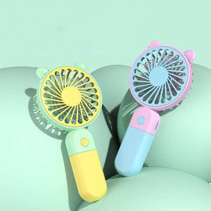 Mini ventilador recargable de escritorio, portátil, USB, para estudiantes, para exteriores, con diseño de dibujos animados, ideal para regalo. - Product Image 2
