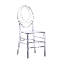 Chaise transparente en résine empilable durable pour événements, mariages et fêtes en extérieur – Modèle Phoenix