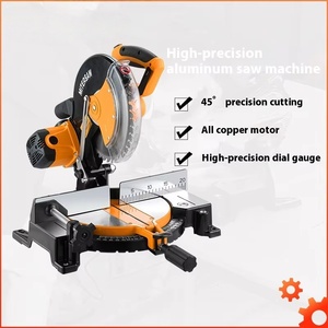 Machine de découpe de <span class=keywords><strong>bois</strong></span> de <span class=keywords><strong>scie</strong></span> en aluminium multifonctionnelle <span class=keywords><strong>électrique</strong></span> de 10 pouces 255MM avec onglet <span class=keywords><strong>à</strong></span> 45 degrés pour le travail de l'aluminium - Product Image 2