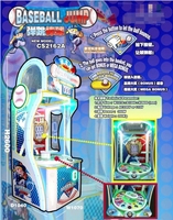 Jeux de divertissement à pièces Machine d'amusement de saut de baseball colorée pour enfants et adultes FEC