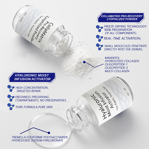 Kit d'essence visage <span class=keywords><strong>anti</strong></span>-rides et raffermissante en poudre lyophilisée de polypeptides fermentés, technologie biotechnologique OEM, pour les soins quotidiens de la peau - Product Image 2