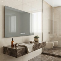Akıllı Dahili 7 Gün X 24 Saat Özel Programlı Elektronik Termostat Buğu Önleyici M70D 700 W Kızılötesi Aynalı Banyo Isıtıcısı