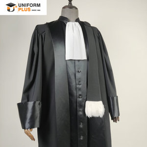 Calidad superior Francia Corte negro tradicional Regalia legal Traje judicial Abogado Avocat <span class=keywords><strong>Magistrados</strong></span> Bata y Bata - Product Image 1