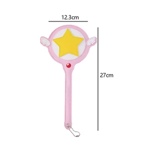 Pu Lather Bus Subway Card Cover Holder Card Bag avec Wings Cosplay Anime Magic Wand Card Bag - Product Image 6