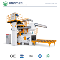 Mesin Shot Blasting Roller Conveyor Q6920 dengan Pelat Web 2000mm, Gusset, Flange, dan Pembersih Kerak untuk Fabrikasi Struktur Baja