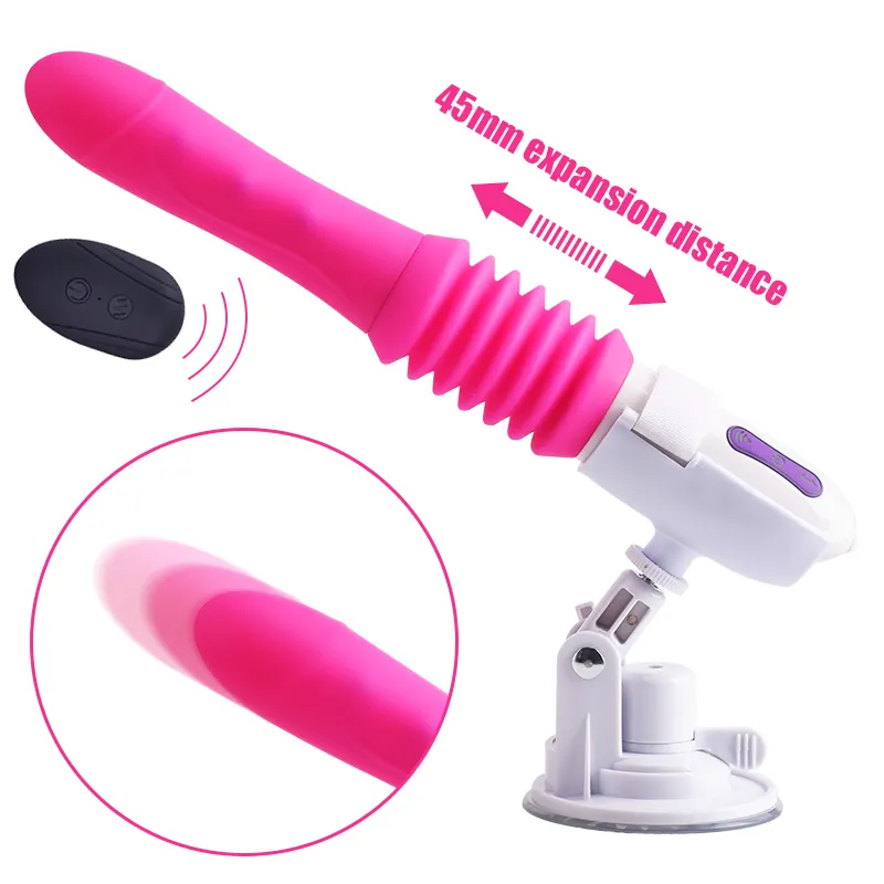 Female Sex Machine Automatic Retractable Usb Charging Massage Vibrator 10 Frequency Masturbation Stick Adult Sex Toys Wholesale