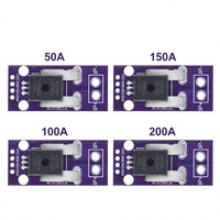 TZT ACS758 50/100/150/200A Modul Sensor Arus Hall Analog Linier AC DC 3.3V-5V ACS758LCB-050B 100B-PFF-T Konektor Model RC