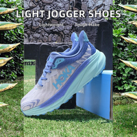 Chaussures de course sur route légères pour hommes et femmes, chaussures de jogging athlétiques basses avec plateforme, tissu extensible, fermeture à lacets