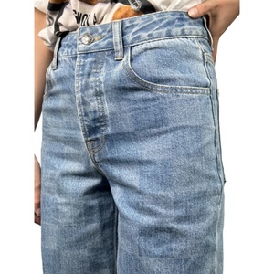 Pantalones Vaqueros de Pierna Recta Casuales con Estampado de Parches para Mujer, Diseño Nuevo OEM - Product Image 4